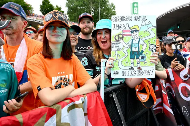 Fans at the Austrian Grand Prix.