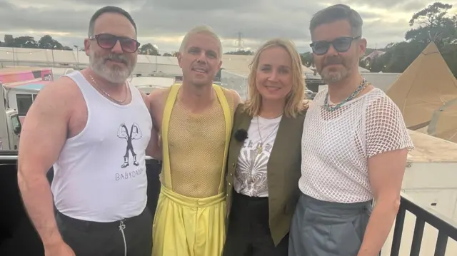 Katie Razzall and the Scissor Sisters