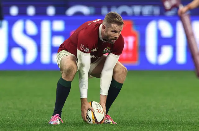 Elliot Daly of the British & Irish Lions scores