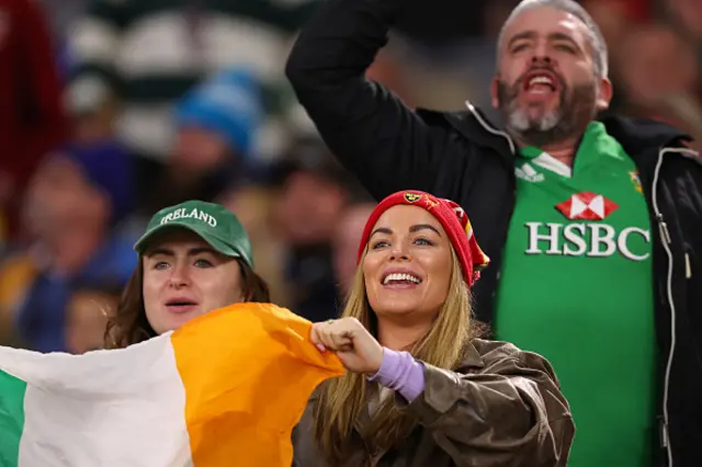 Spectators show their support