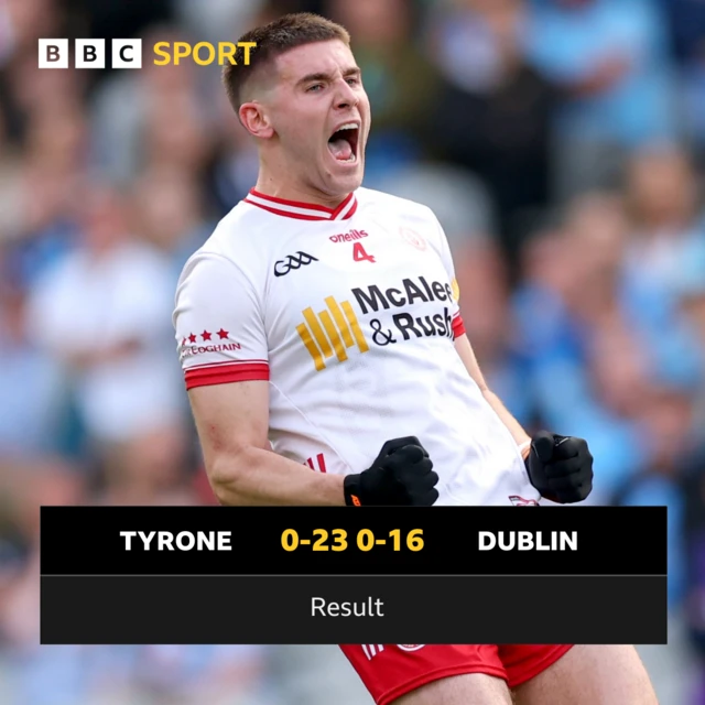 Tyrone beat Dublin to progress to the All-Ireland semi-finals
