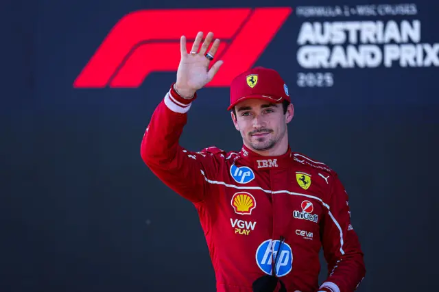 Charles Leclerc at the Austrian Grand Prix