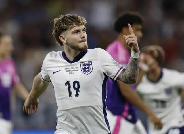 Elliott celebrates his goal