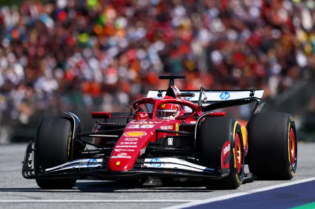 Charles Leclerc at the Austrian Grand Prix