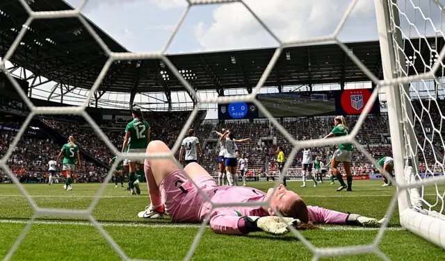 Courtney Brosnan dejected