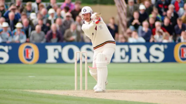 Wayne Larkins batting for Durham