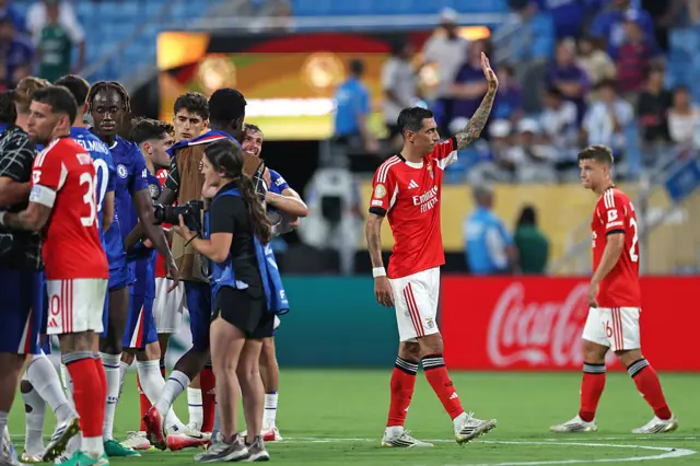 Angel Di Maria waves to supporters