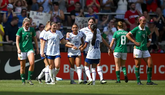 Alyssa Thompson celebrates