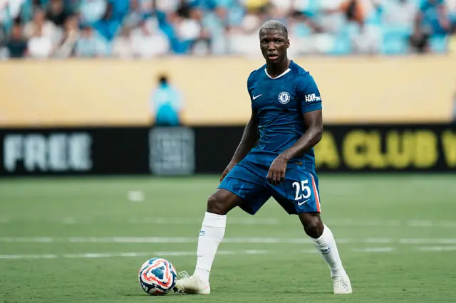 Moises Caicedo in action for Chelsea