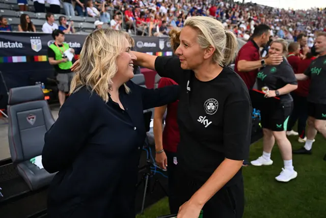 Emma Hayes and Carla Ward