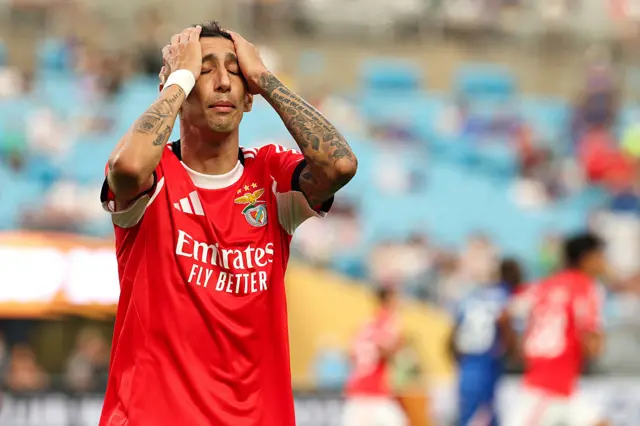 Angel Di Maria reacts