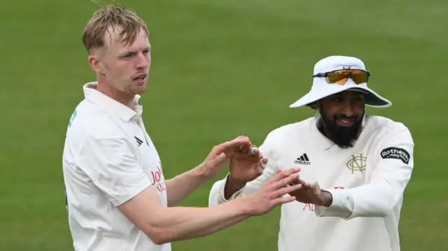 Lyndon James and Haseeb Hameed