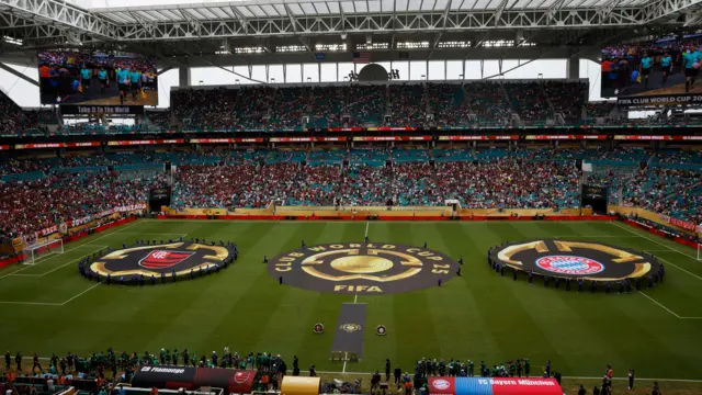 A general view of the Hard Rock Stadium in Miami