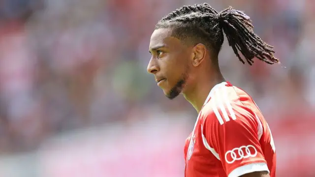 Michael Olise of FC Bayern Munich in action
