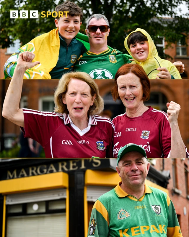 Meath and Galway fans ahead of the All-Ireland quarter final
