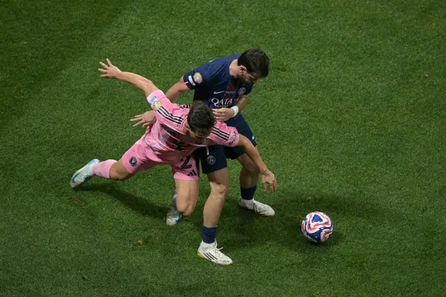 PSG in action against Inter Miami