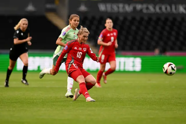 Jess Fishlock scores