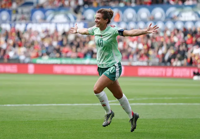 Cristiana Girelli celebrates