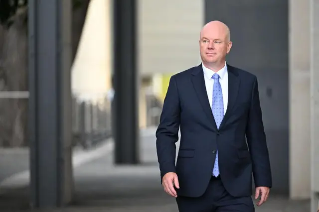 Simon Patterson outside the courthouse