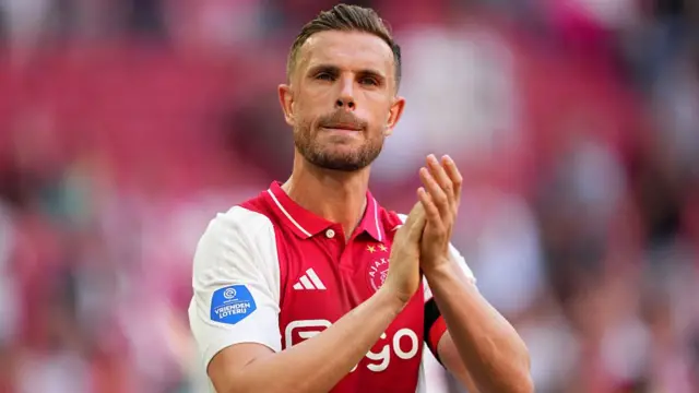 Jordan Henderson of Ajax looks on
