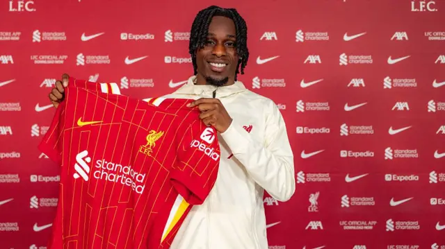 Jeremie Frimpong signing for Liverpool.