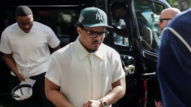 Justin Combs, son of Sean "Diddy" Combs, arrives at court