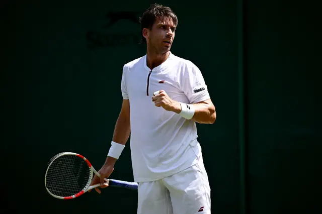 Cameron Norrie celebrates victory