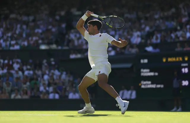 Carlos Alcaraz at Wimbledon