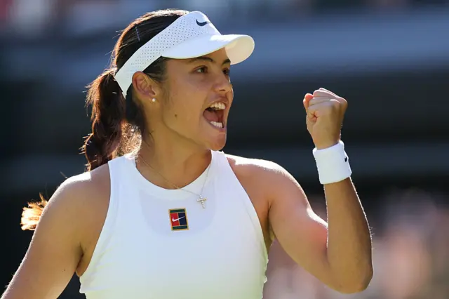 Emma Raducanu at Wimbledon