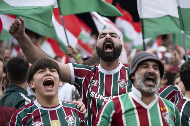 Fluminense FC fans cheer