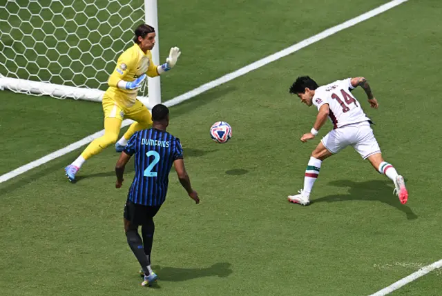 German Cano scores the opening goal past Inter Milan's Swiss goalkeeper Yann Sommer