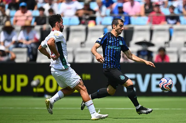 Henrikh Mkhitaryan of FC Internazionale in action