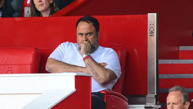 Nottingham Forest's owner, Evangelos Marinakis
