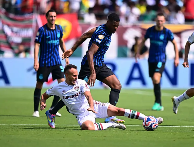 Denzel Dumfries of FC Internazionale in action