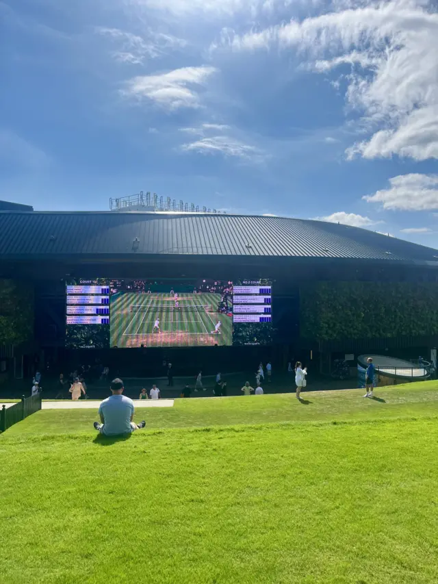 The view from Henman Hill
