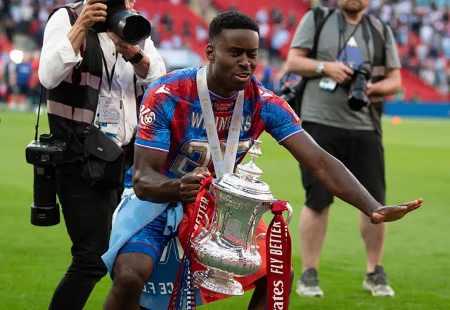 Marc Guehi with the FA Cup