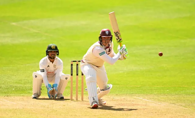 Tom Banton batting for Somerset