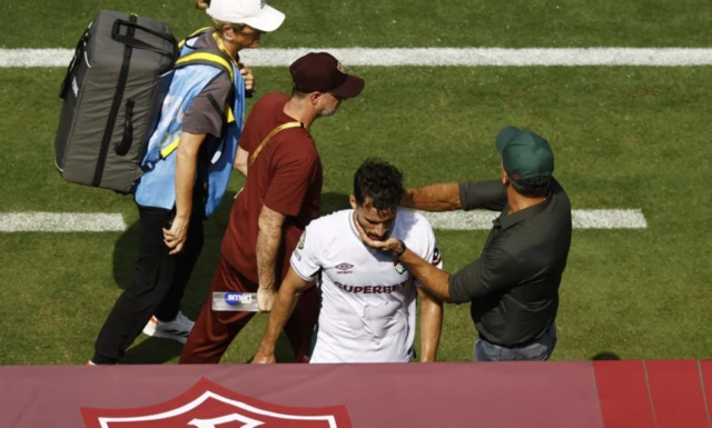 Fluminense's Martinelli with coach Renato Gaucho