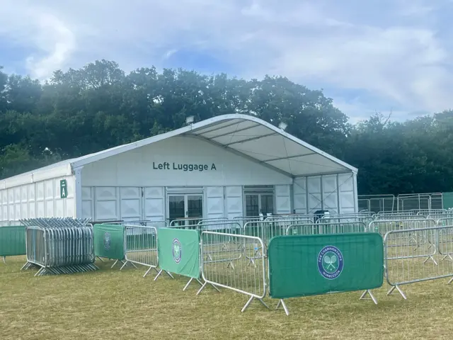 The left luggage building at Wimbledon park