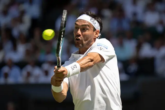 Fabio Fognini at Wimbledon