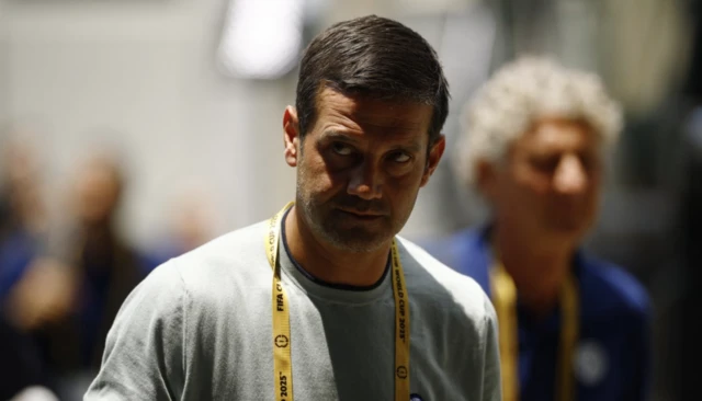 Inter Milan coach Cristian Chivu arrives
