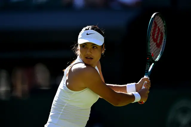 Emma Raducanu at Wimbledon