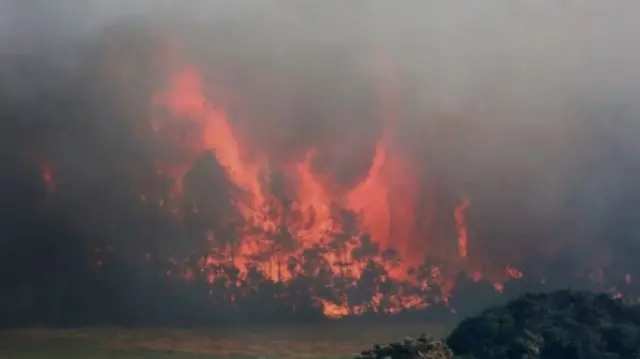 Fires were reported in the Dava area on Saturday night