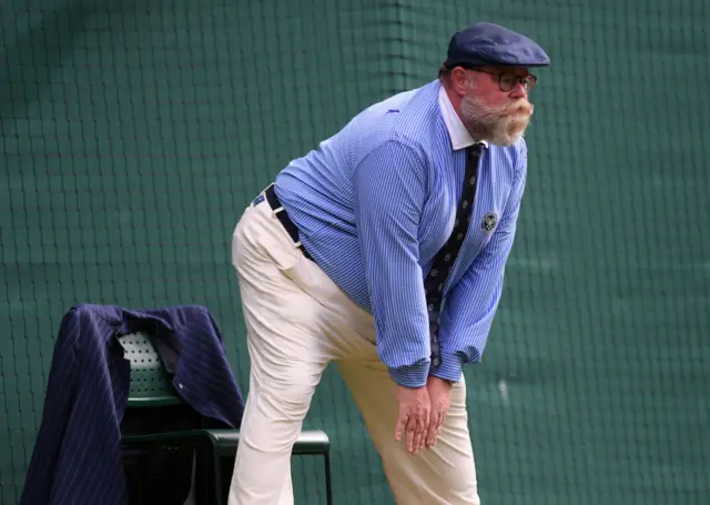 A line judge at Wimbledon