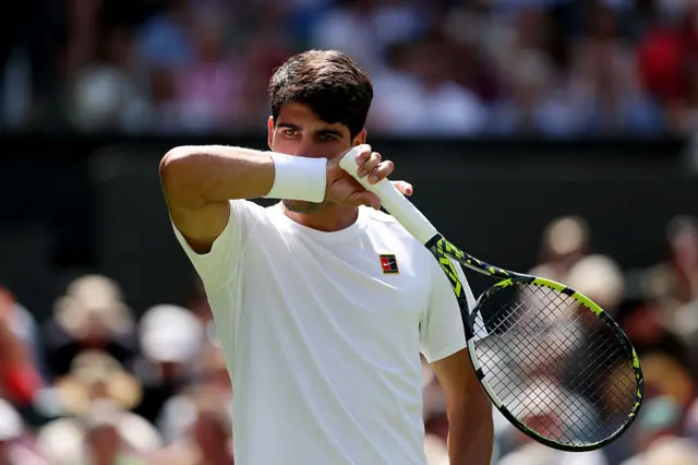 Carlos Alcaraz at Wimbledon