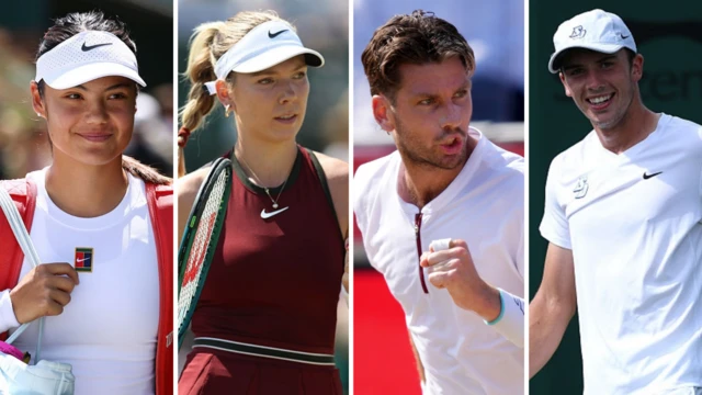 Emma Raducanu, Katie Boulter, Cameron Norrie, Oliver Tarvet