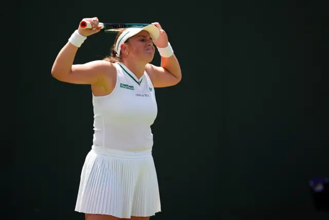 Jelena Ostapenko at Wimbledon