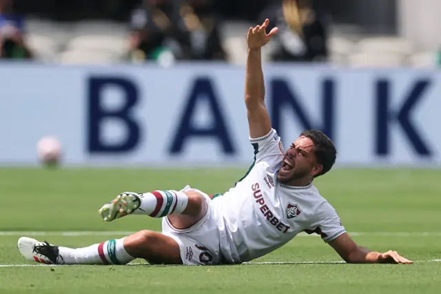 Nonato of Fluminense FC reacts