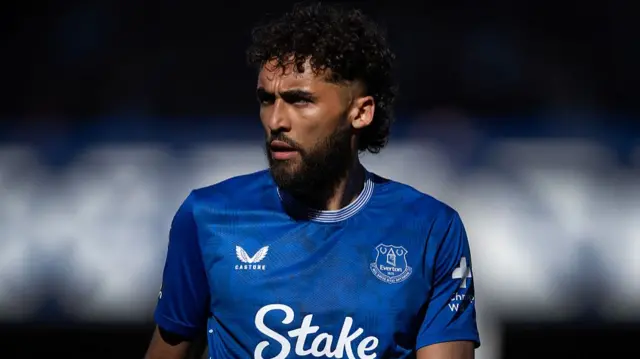 Dominic Calvert Lewin playing for Everton