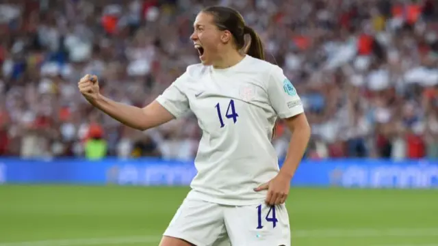 Fran Kirby of England celebrates